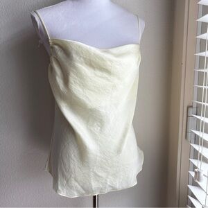 NWT Aritzia Wilfred Allusion Camisole Top in Whipped Butter Yellow M